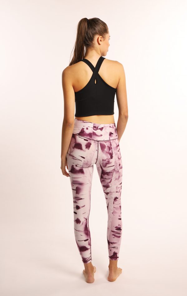 Ethically made sustainable leggings with silver birch art from Finland.