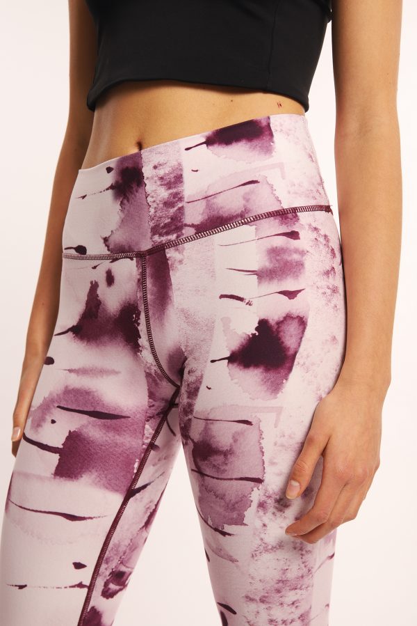 Ethically made sustainable leggings with silver birch art from Finland.